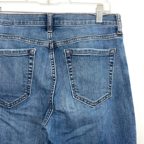 Banana Republic Straight Leg Ankle Medium Wash Side Stripe Jeans 30 Women’s - Picture 6 of 13